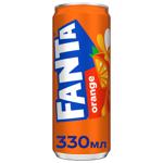 Bautura carbogazoasa Fanta Portocala 0.33l
