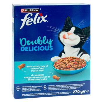 Корм Felix Doubly Delicious с лососем/океанической рыбой/свеклой 270г - купить, цены на BONUS - фото 2