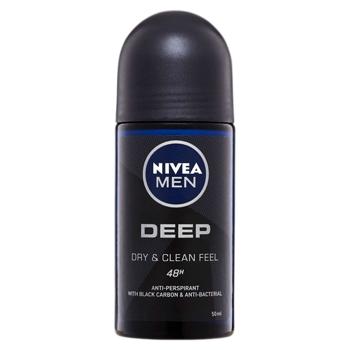 Deodorant roll-on Nivea Men Deep 50ml - cumpărați, prețuri pentru BONUS - foto 1