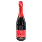 Вино игристое Cricova Clasic красное полусладкое 0,75л
