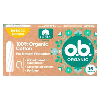 Тампоны O.B. Organic Mini 16шт - купить, цены на BONUS - фото 1
