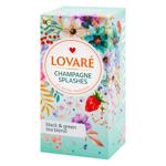Ceai negru/verde Lovare Champagne Splashe in plicuri 2g*24buc
