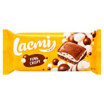 Ciocolata de lapte Lacmi Bubble Crisp 85g - cumpărați, prețuri pentru BONUS - foto 2