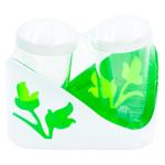 Set din plastic pentru condimente Berossi Viola verde semitransparent 2buc