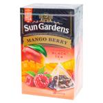 Ceai negru Sun Gardens Mango Berry in piramide 20buc