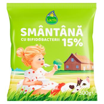 Smantana Lactis 15% 500g - cumpărați, prețuri pentru BONUS - foto 1