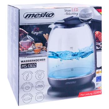 Чайник электрический Mesko MS1302b - купить, цены на BONUS - фото 3