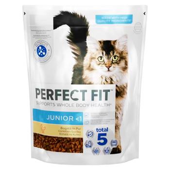 Корм сухой Perfect Fit Junior с курицей для кошек 750г - купить, цены на BONUS - фото 1