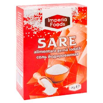 Sare gema de masă iodată Imperia Foods 1 kg cutie - cumpărați, prețuri pentru BONUS - foto 3