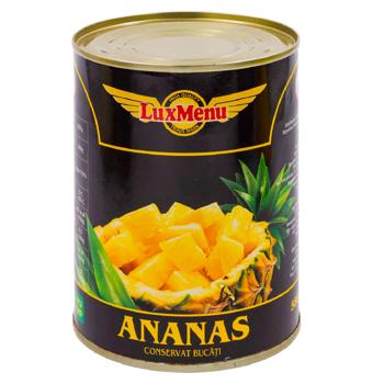 Ananas Lux Menu bucati 565g - cumpărați, prețuri pentru BONUS - foto 1