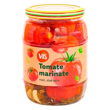 Помидоры черри Vis маринованные 670г - купить, цены на BONUS - фото 1