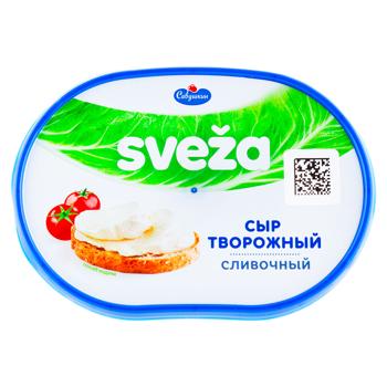 Cыр творожный Савушкин Sveza со взбитыми сливками 150г - купить, цены на BONUS - фото 1
