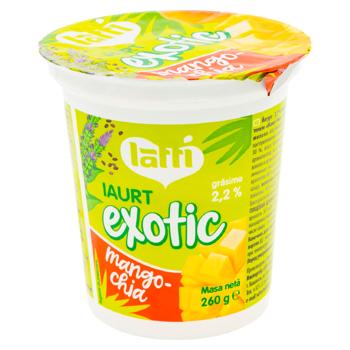 Йогурт Latti манго/чиа 2,2% 260г - купить, цены на BONUS - фото 1