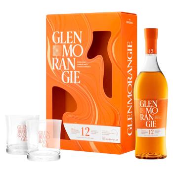 Виски Glenmorangie Original 12лет 40% 0,7л + 2 бокала - купить, цены на BONUS - фото 2