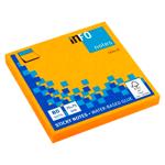 Hartie p-ru notite lipici 75x75mm 80f GN neon 3654-35 orange