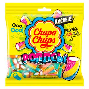 Конфеты жевательные Chupa Chups Мармелад Роллсы 100г - купить, цены на BONUS - фото 1