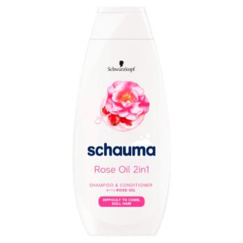 Шампунь Schauma Rose Oil 2в1 400мл - купить, цены на BONUS - фото 1