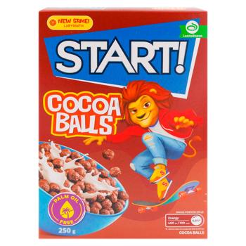Cereale pentru micul dejun Start! Boluri de ciocolata 250g - cumpărați, prețuri pentru BONUS - foto 1