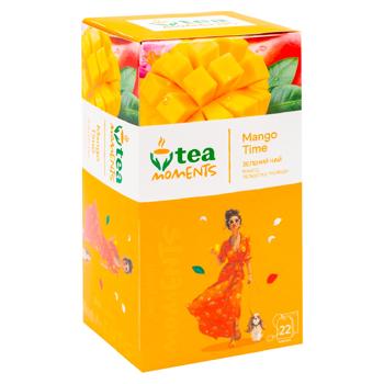 Чай зеленый Tea Moments Mango Time в пакетиках 1,6г*22шт - купить, цены на BONUS - фото 3