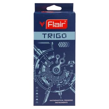 Набор инструментов Flair Trigo для математического черчения 10 предметов - купить, цены на BONUS - фото 1