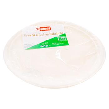 Тарелки Bonus биоразлагаемые круглые 22см 5шт - купить, цены на BONUS - фото 1