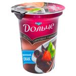 Десерт Dolce творожный с клубникой киви и шоколадом 3,4% 280г