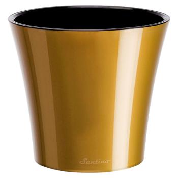 Ghiveci Arte 3,5L auriu/negru - купить, цены на BONUS - фото 1