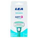 Aparat de ras LEA Soft 3 lame 1buc + 1 rezerva