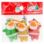 Jucarie de Anul Nou Mos Craciun 3buc