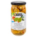 Оливки Delphi с перцем 350г