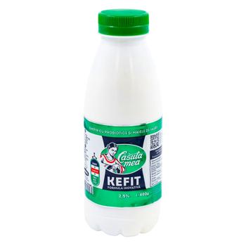 Кефир Casuta Mea Kefit с пробиотиками и йогуртовой закваской 2,5% 0,4л - купить, цены на BONUS - фото 1