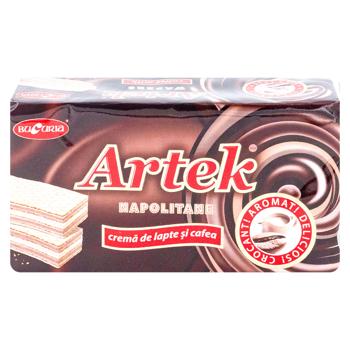 Napolitane Bucuria Artek crema de lapte si cafea 160g - cumpărați, prețuri pentru BONUS - foto 1