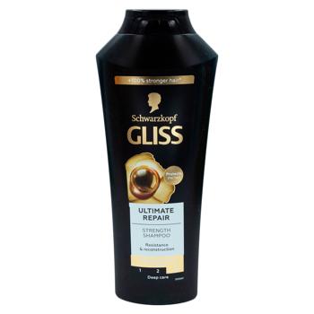 Șampon Gliss Kur Ultimate Repair 400ml - cumpărați, prețuri pentru BONUS - foto 1