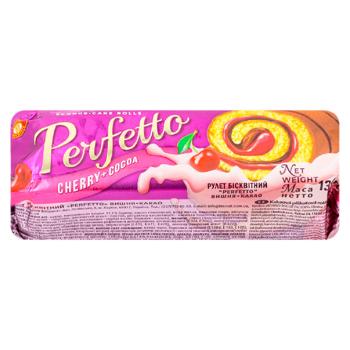 Rulada Perfetto cu visina si cacao 130g - cumpărați, prețuri pentru BONUS - foto 1