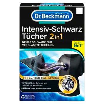 Салфетки Dr. Beckmann 2в1 для обновления черного цвета и ткани 6шт - купить, цены на BONUS - фото 1