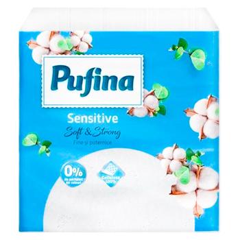 Servetele de masa Pufina 24*24cm 1str. 90buc - cumpărați, prețuri pentru BONUS - foto 1
