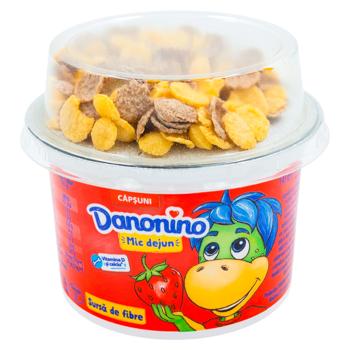 Iaurt Danonino Mic Dejun Capsuna cereale 2% 143g - cumpărați, prețuri pentru BONUS - foto 1