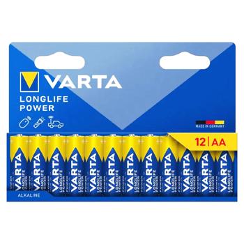 Батарейки Varta Longlife AA 12шт - купить, цены на METRO - фото 1