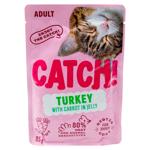 Корм Catch! для кошек индейка/морковь в желе 85г