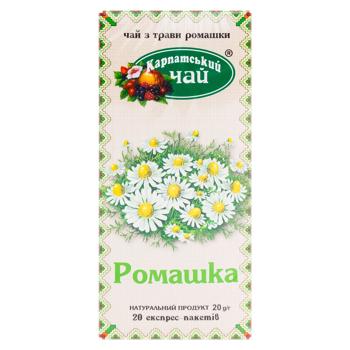 Чай травяной Карпатский Чай Ромашка в пакетиках 1г*20шт - купить, цены на BONUS - фото 2