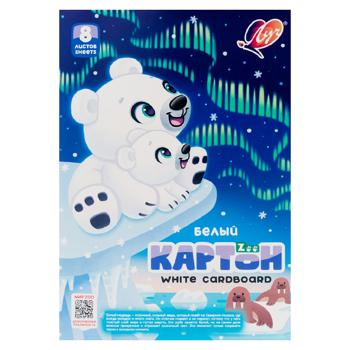 Картон белый Luci Zoo A4 8л - купить, цены на BONUS - фото 1