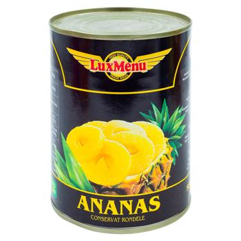Ananas Lux Menu rondele 565g - cumpărați, prețuri pentru BONUS - foto 1