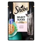 Корм влажный Sheba с лососем для кошек 85г