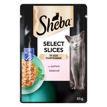 Корм влажный Sheba с лососем для кошек 85г - купить, цены на BONUS - фото 1