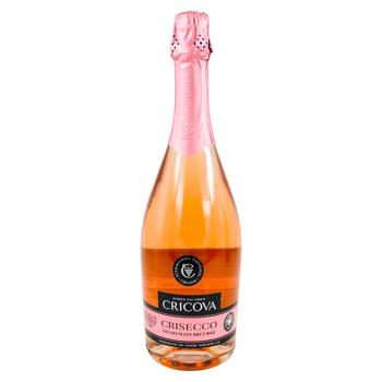 Вино игристое Cricova Crisecco розовое брют 0,75л - купить, цены на BONUS - фото 1