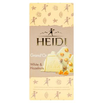 Ciocolata alba Heidi Grandor alba cu alune 100g - cumpărați, prețuri pentru BONUS - foto 1