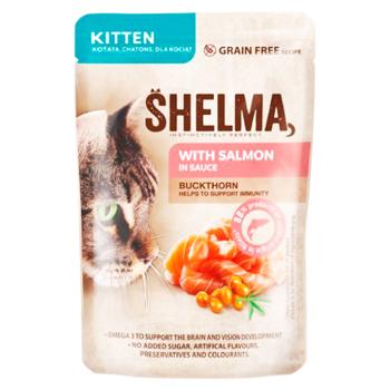 Hrană umedă Shelma cu somon in sos pentru pisoi 85g - cumpărați, prețuri pentru BONUS - foto 1
