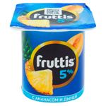 Iaurt Campina Fruttis Piersici/maracuia/ananas/pepene galben 5% 115g