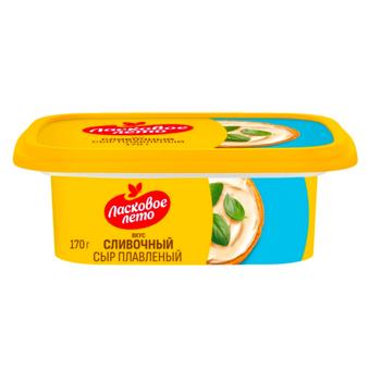 Brânză topită Laskovoe Leto cu gust cremos 40% 170g - cumpărați, prețuri pentru BONUS - foto 1