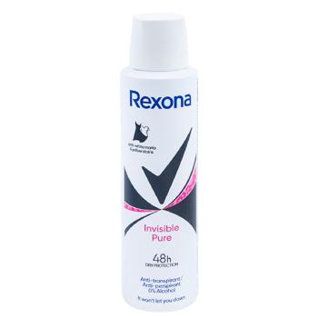 Антиперспирант аэрозольный Rexona Invisible Pure 150мл - купить, цены на BONUS - фото 1